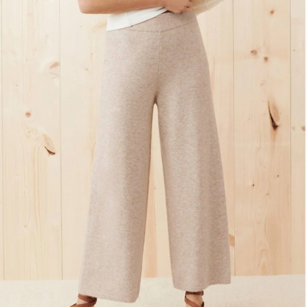 Jenni Kayne Marina Culottes Oatmeal XXL--NWOT!
